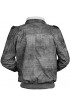 Batou Ghost in the Shell Shearling Bomber Leather Jacket